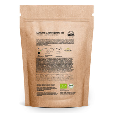 Kurkuma & Ashwagandha Tee Bio 100g